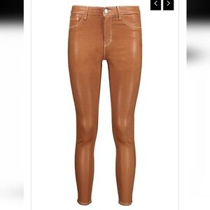 L’agence BNWT Margot Coated Women's Tan Jeans Size 25